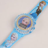 Kids Character Spinner digital watch Cyan